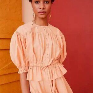Ulla Johnson Minnie Blouse in Pale Coral